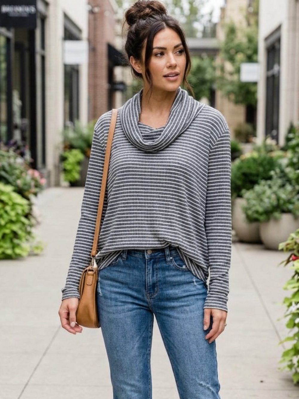 Lucky Brand Cowl Neck Sweater